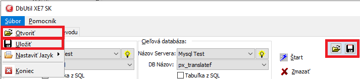 Obr�zok Ulo�i� Konfigur�ciu